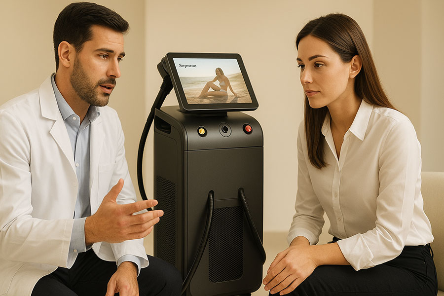 تشخیص دستگاه لیزر تیتانیوم اصل از فیک