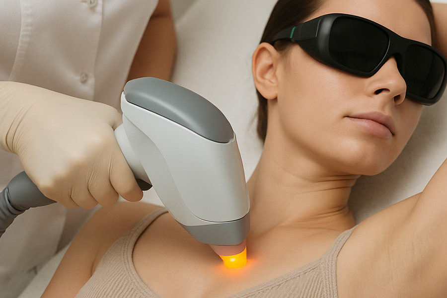 عملکرد لیزر تیتانیوم در نواحی حساس بدن