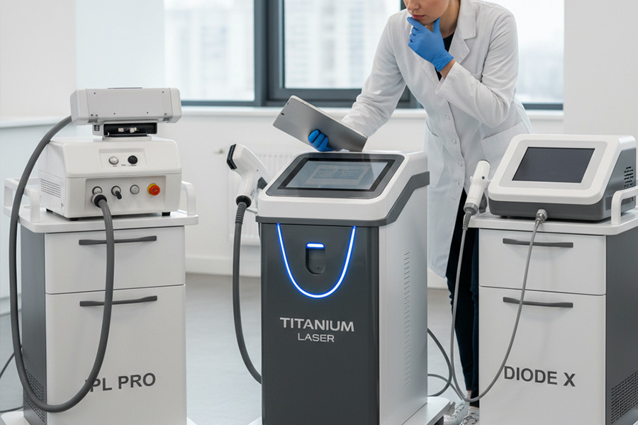 مقایسه عملکرد لیزر تیتانیوم با دستگاه های دیگر