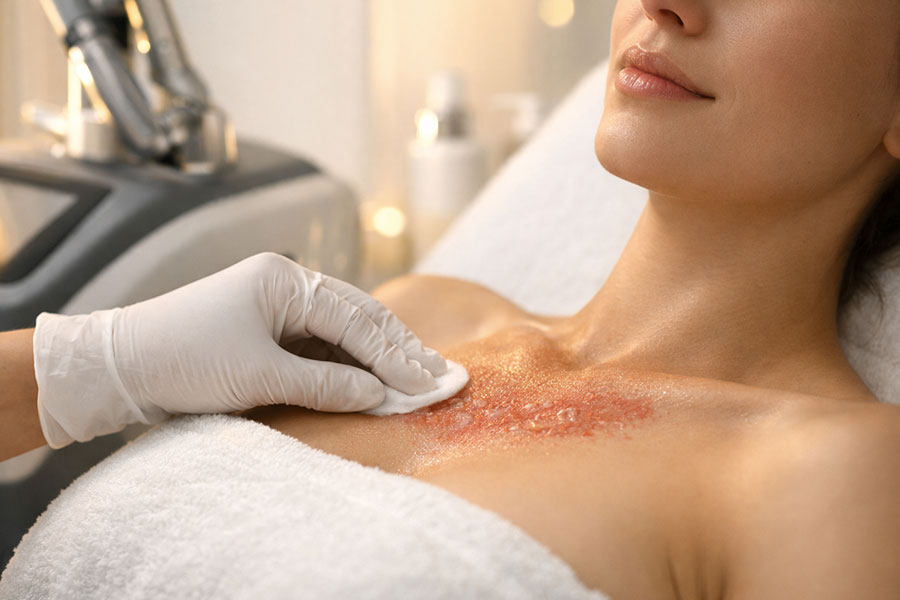 درمان سوختگی بعد از لیزر