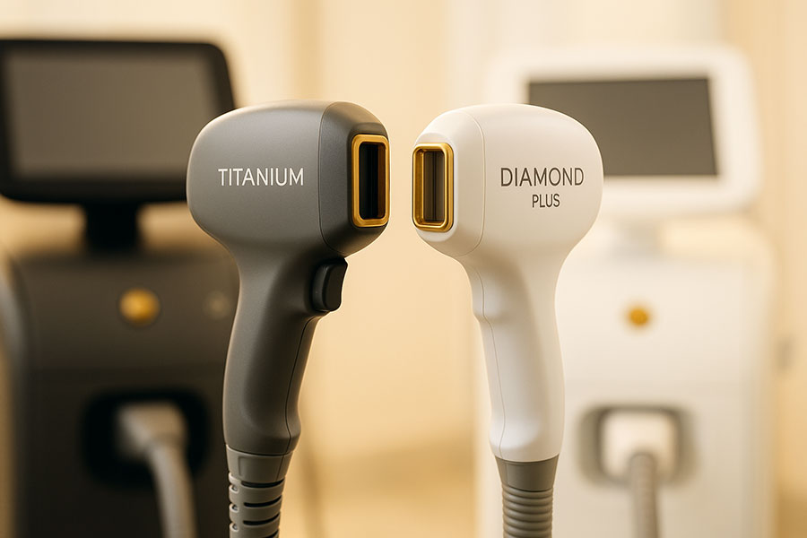 مقایسه طول موج لیزر تیتانیوم و دایموند پلاس
