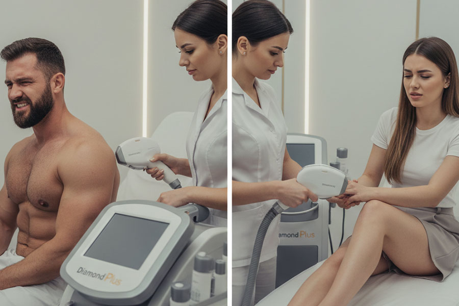 درد لیزر برای آقایان بیشتر است یا خانم‌ها؟