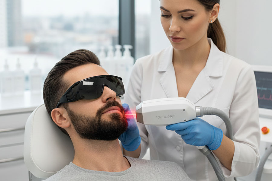 لیزر خط ریش مردان