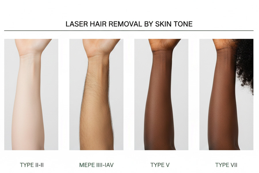 هر پوست، یک انتخاب: مقایسه لیزرها بر اساس رنگ پوست